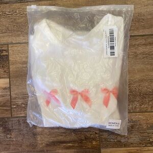 Women's Y2K 3 Kont Bow Print Round Neck Tee Casual Short Sleeve Slim Fit